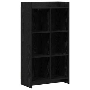 vidaXL Bokhylla Svart ek 59 x 30 x 111 cm Konstruerat tr&auml;