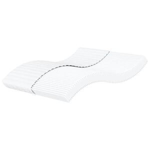 vidaXL Skummadrass vit 160x220 cm h&aring;rdhet H2 H3