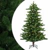 vidaXL Konstgjord julgran 120 cm 150 LED-lampor Varmvit PVC och metall