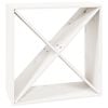 vidaXL Vinsk&aring;p vit 62x25x62 cm massiv furu