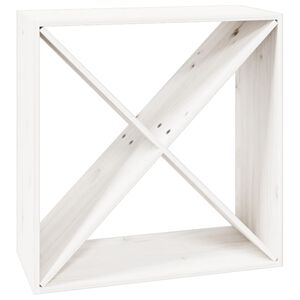 vidaXL Vinsk&aring;p vit 62x25x62 cm massiv furu