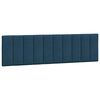 vidaXL Headboard Cushion "Hanko" Blue 180 cm Velvet