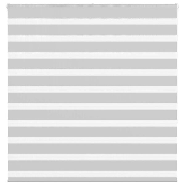 vidaXL Rullgardin zebra ljusgr&aring; 150x150 cm tyg bredd 145,9cm polyester