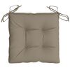 vidaXL Palldynor 4 st taupe 50x50x7 cm oxfordtyg