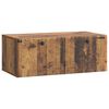 vidaXL V&auml;ggmonterad TV-b&auml;nk 78,5 x 41 x 30 cm Gammalt tr&auml;