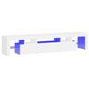 vidaXL Tv-b&auml;nk med LED-belysning vit 200x36,5x40 cm