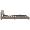 vidaXL Bed Frame "Dover" Taupe 120x200 cm Fabric