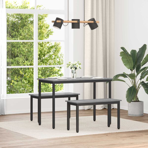 vidaXL b&auml;nk Gr&aring; Sonoma 80 x 35 x 45 cm Konstruerat tr&auml;