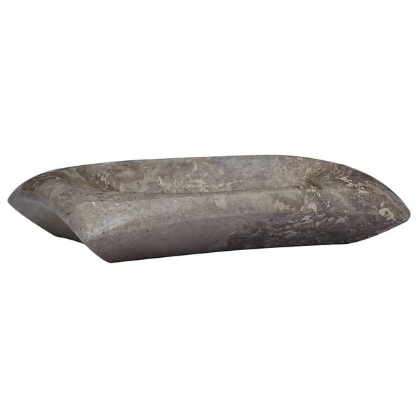 vidaXL Handfat gr&aring; 50x35x10 cm marmor