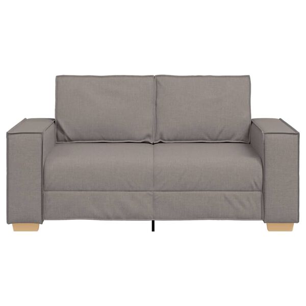 vidaXL 2-sitssoffa taupe 120 cm tyg