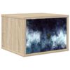 vidaXL V&auml;ggmonterad s&auml;nggavel RAALTE Sonoma-ek 36 x 33 x 25 cm