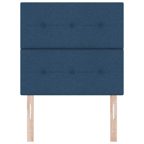 vidaXL Huvudgavel med huvudgavel Bl&aring; 80 cm Konstl&auml;der