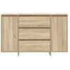 vidaXL Sideboard med l&aring;da Sonoma-ek 120 x 41 x 75 cm Konstruerat tr&auml;