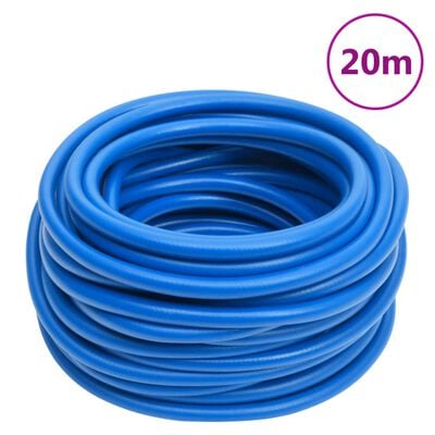 vidaXL Tryckluftsslang blå 0,6" 20 m PVC
