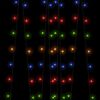 vidaXL Soldriven ljusslinga 2 st 2x200 lysdioder flerfärgad inne/ute