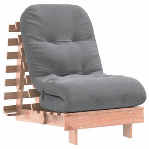 vidaXL Futonb&auml;ddsoffa med madrass 60x206x11 cm massivt douglastr&auml;
