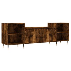 vidaXL Tv-b&auml;nk r&ouml;kf&auml;rgad ek 160x35x55 cm konstruerat tr&auml;