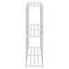 vidaXL Tubular Shelf med lagring Vit 86 x 27 x 90 cm Aluminium