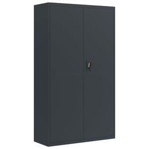 vidaXL F&ouml;rvaringssk&aring;p antracit 105x40x180 cm st&aring;l