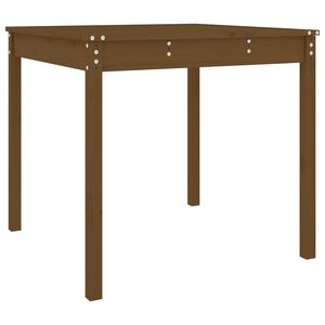 vidaXL Tr&auml;dg&aring;rdsbord honungsbrun 82,5x82,5x76 cm massiv furu