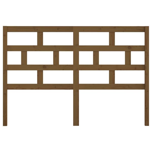 vidaXL S&auml;nggavel honungsbrun 146x4x100 cm massiv furu