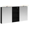 vidaXL Badrumssk&aring;psset 3 st 140 x 14,5 x 70 cm Konstruerat tr&auml;
