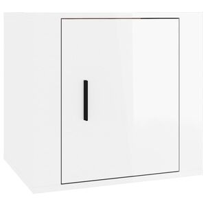 vidaXL S&auml;ngbord vit h&ouml;gglans 40x35x47 cm