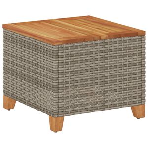 vidaXL Tr&auml;dg&aring;rdsbord gr&aring; 45x45x37 cm konstrotting akaciatr&auml;