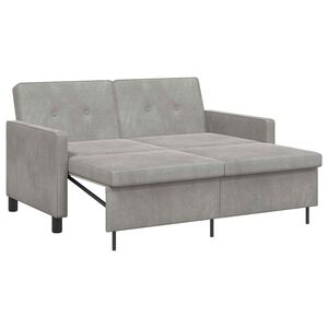 vidaXL Soffs&auml;ng Ljusgr&aring; 154 x 94,5 x 80,5 cm Tyg