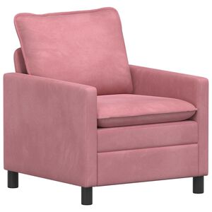 vidaXL Soffa Rosa 76 x 81 x 87,5 cm Sammet