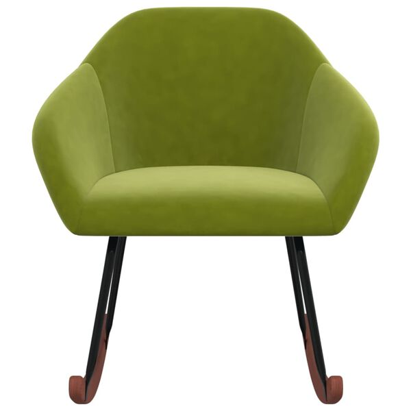 vidaXL Gungstol ljusgr&ouml;n tyg