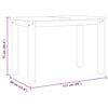 vidaXL Matbord Panama 112x60x75 cm massiv furu