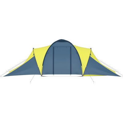 vidaXL Tält för 6 personer blå och gul