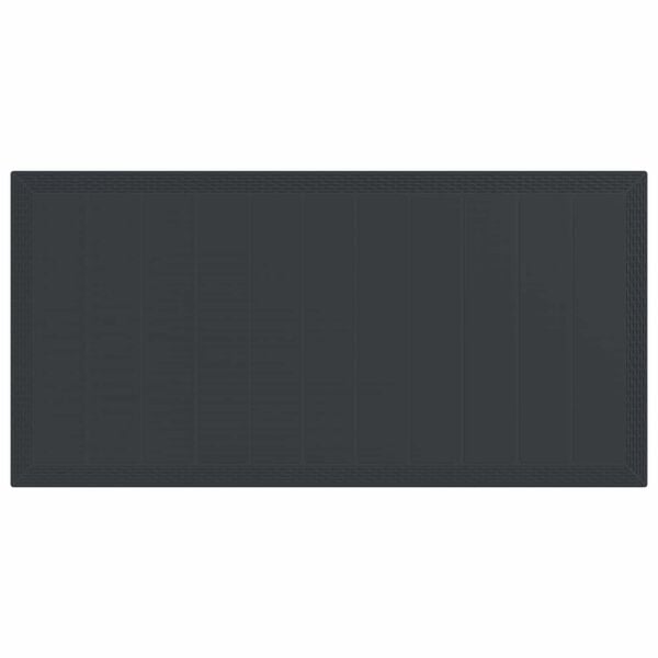 vidaXL Tr&auml;dg&aring;rdsm&ouml;belset 9 pcs Antracit Polypropylen