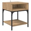 vidaXL S&auml;ngbord Artisan Ek 40 x 40 x 50 cm Konstruerat tr&auml;