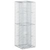 vidaXL Gabion upph&ouml;jd s&auml;ng 50 x 50 x 150 cm Galvaniserat st&aring;l Silver