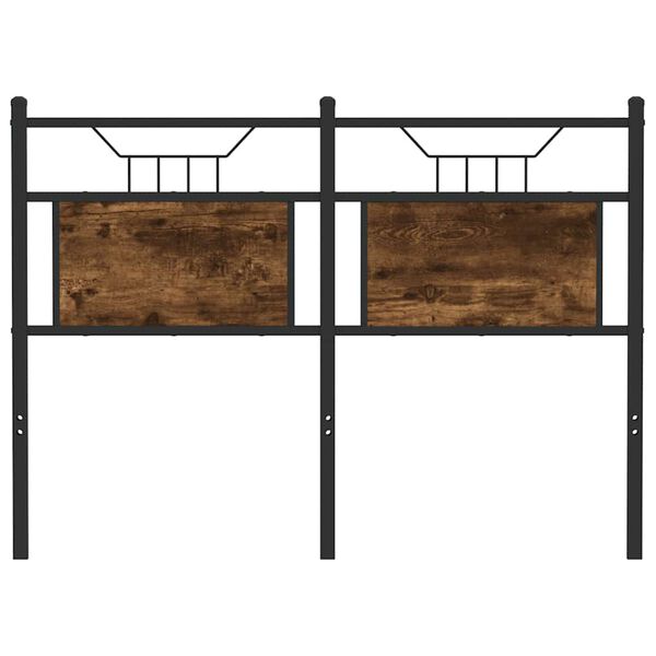 vidaXL Ers&auml;ttningsgavel r&ouml;kf&auml;rgad ek 120 cm konstruerat tr&auml; och st&aring;l