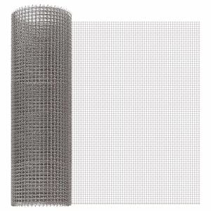 vidaXL N&auml;tduk 40 x 500 cm 3 Mesh Rostfritt st&aring;l 201 Silver