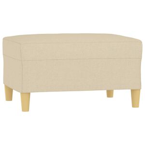 vidaXL Fotpall gr&auml;ddvit 70x55x41 cm tyg