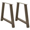 vidaXL Matbordsben A-formade 2 st 100x(72-73) cm st&aring;l