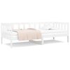 vidaXL Dagb&auml;dd utan madrass vit 90x190 cm massiv furu