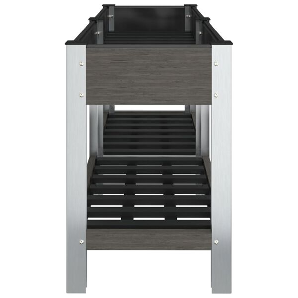 vidaXL Upph&ouml;jd odlingsl&aring;da gr&aring; 150x50x75 cm WPC