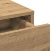 vidaXL Smyckebord med låda Artisan Ek 50 x 41 x 140 cm Konstruerat trä