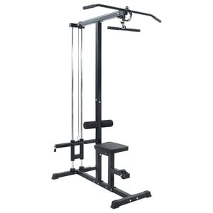 vidaXL Latsdragsmaskin Svart 110 x 70 x 187 cm Pulverlackerat st&aring;l