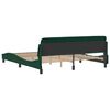 vidaXL Bed Frame "Dover" Dark Green 180x200 cm Velvet