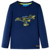 T-shirt med l&aring;nga &auml;rmar f&ouml;r barn marinbl&aring; 128