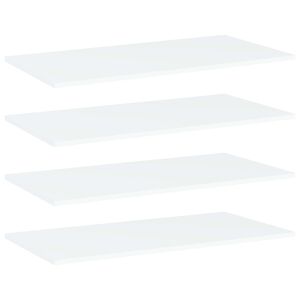 vidaXL Hyllplan 4 st vit 80x40x1,5 cm konstruerat tr&auml;