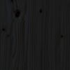 vidaXL Dagb&auml;dd med extras&auml;ng svart 90x200 cm massiv furu