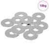 vidaXL Skivor 33962 pcs Silver J&auml;rn
