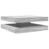 vidaXL Soffbord 360 grader vridbart gr&aring; sonoma 90x90x34,5 cm
